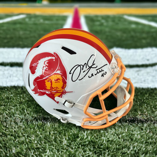 Mike Allstott autographed full-size Helmet